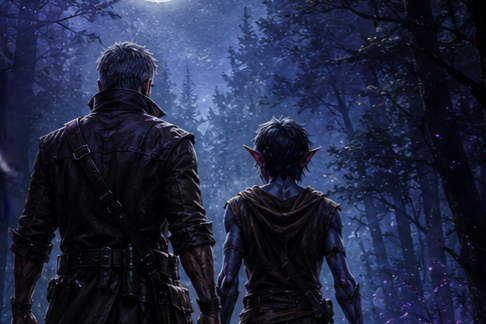Characters from Isle of the Dark by Rina Brown